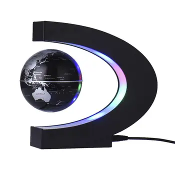Svete Mape Sveta LED Plávajúce Tellurion C Tvarované Magnetická Levitácia Plávajúce S LED Svetlá EU/US/UK/AU Konektor Pre Home Decor