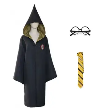 Deti, Dospelých, Slytherin Hufflepuff Ravenclaw Plášť Plášť Kostým Magic Školy Jednotné Oblečenie Pre Deti, Vianoce, Halloween Kostým