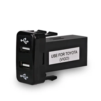 USB Nabíjačku Adaptér Port Zásuvka Pre Toyota Rozhranie USB Nabíjačka 12v Auto Zásuvky pre zapaĺovač Adaptér Port Pre Toyota VIGO