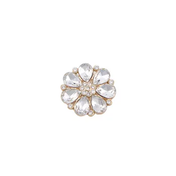 Somsoar Šperky 2.8 cm Deluxe Crystal Kvet veľký veľkosť List Charms zapadajú Oka 10 mm Náramok a Kožené Zábal Náramok 10pcs/veľa