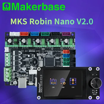 Makerbase MKS Robin Nano V2.0 32Bit Control Board 3D Tlačiarne časti základne na Marlin2.x 3,5 tft dotyková obrazovka náhľad Gcode