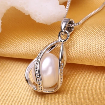 FENASY Pearl Šperky Set,prírodné Perlový Náhrdelník Prívesok a stud Náušnice,Prírodné náušnice z lásky,svadobné šperky pre ženy