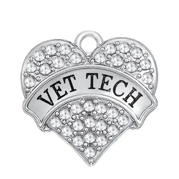 Fishhook Odborného Tech vyryté krištáľové srdce kúzlo pre šperky, takže 5 ks