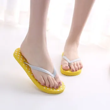 SAGACE topánky žena Lete PVC byt s Dot Pláži Flip Flops Anti-slip Papuče Bežné chaussure topánky žena sandále 2020 JAN11