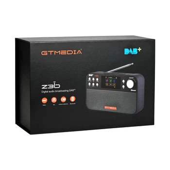 GTmedia Z3B Prenosné DAB Rádio FM, Bluetooth, Digitálny prehrávač, Rádio USB Nabíjateľné Bluetooth Duálne Reproduktory TFT-LCD Displej Rádio