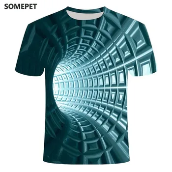 2020 nové 3D vír T-shirt pánske letné 3D tlač-krátke rukávy top T-shirt bežné 3D T-shirt top Tee XXS-6XL