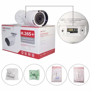 IP Kamery Hikvision Súpravy Vložené Plug & Play 4K NVR 8CH 8POE 2SATA H. 265 + DS-2CD2043G0-I Bezpečnostné Kamery CCTV Systému