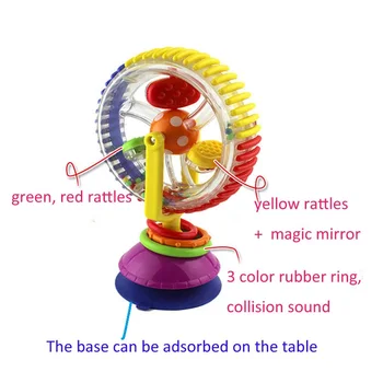 Nové Detské hračky farebné Ruské koleso s korálkami Dieťa skoro vzdelávacie hudobné visual zmysel hračky