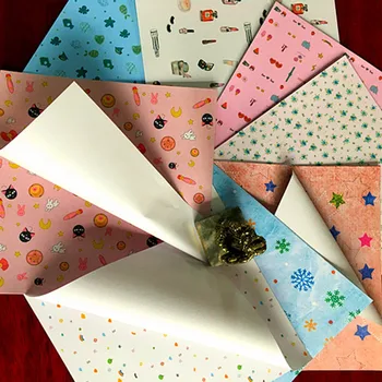 48pcs Kvetinový Oriagmi Papier Kreatívne Sady Skladacích Quilling Papier kvetov Vytlačené kriedovom Papieri DIY Ručný Papier DIY Decoraiton Dary