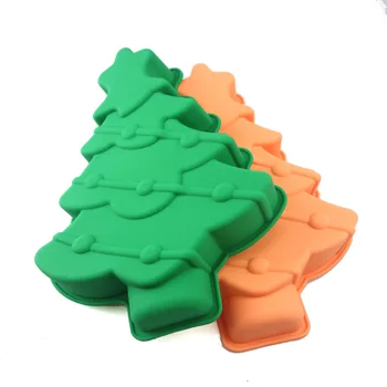 Vianočný Stromček Silikónové Tortu Formy 30*vyrazili 21,5*4cm jednootvorová Pečenie Zásobníka Teplota Diy Ručne vyrábané Mydlo Silikónové Formy Pečenie