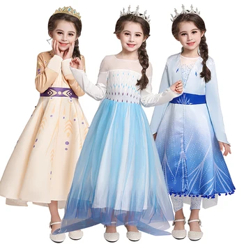 Dievča Šaty Deti Letné Princezná Šaty Pre 4 6 8 10 12 Rokov, Dievčatá Cosplay Oblečenie Detí, Narodeniny, Party Kostým