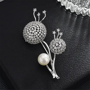 Krásne Púpava Pearl Brošňa Pin Svadobné Svadobné Hostiny, Šaty Dekoratívne Pre Ženy, Luxusné Šperky Brošňa